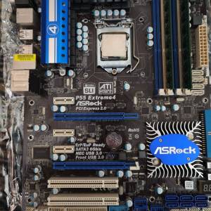 Asrock P55 Extreme 4 + Xeon X3430(已開蓋上液金）