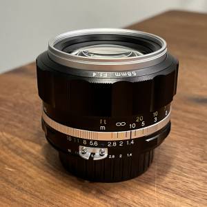 Voigtlander Nokton 58 mm f1.4 SL II, hood, vm adapter (gfx可用)