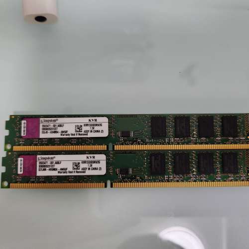 Desktop Ram Kingston 2GBx2 DDR3 1333 共4GB