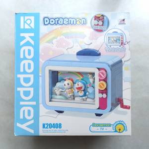 Qman Keeppley 多啦a夢 叮噹 電視機造型積木 QM-K20408 Television 哆啦a夢 Doraemon