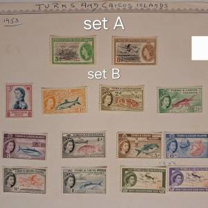 英屬郵票，全新未用(Set A/B/C/D/E)