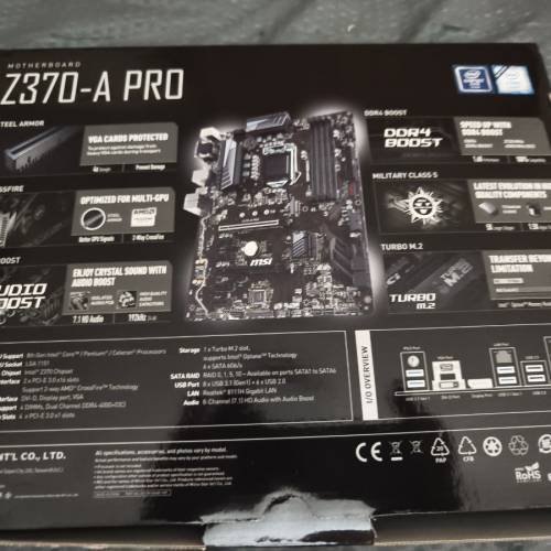 MSI Z370-A PRO RMA 100% New