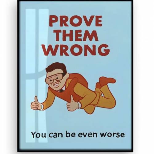西班牙 藝術家 Joan Cornella 40*30cm Prove Them Wrong 藝術畫連畫框 激罕 值得收藏