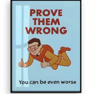 西班牙 藝術家 Joan Cornella 40*30cm Prove Them Wrong 藝術畫連畫框 激罕 值得收藏