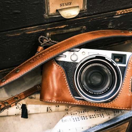 Fujifilm X-100VI 相機皮套 可分拆 X100VI 牛皮 袋 套 帶 leather case 相機袋