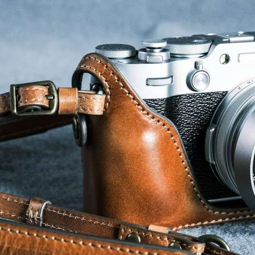 Fujifilm X-100VI 相機皮套 可分拆 X100VI 牛皮 袋 套 帶 leather case 相機袋