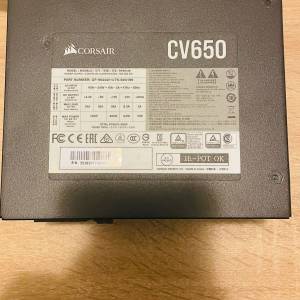 95%新 Corsair CV650 650W Bronze Power Supply