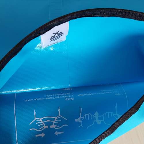 海洋公園 水上樂園 Water World 15L 藍色防潑水防水袋