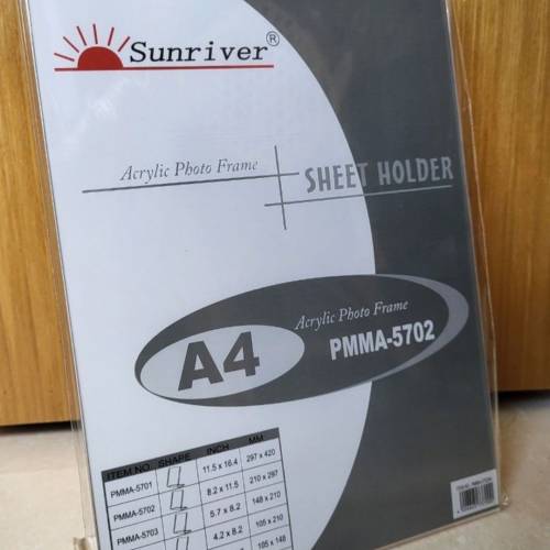 A4  相架 Acrylic Photo Frame, Sheet Holder