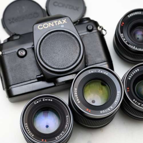 Contax 137 機身+ 4鏡 28mm 35mm 85mm 105mm f2.8 f3.5 nikon sony canon