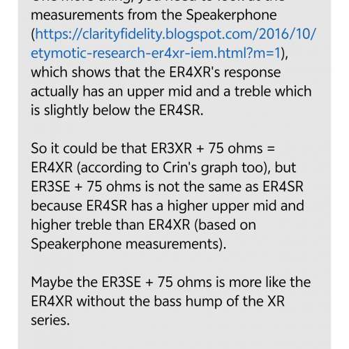 Etymotic Research ER3XR