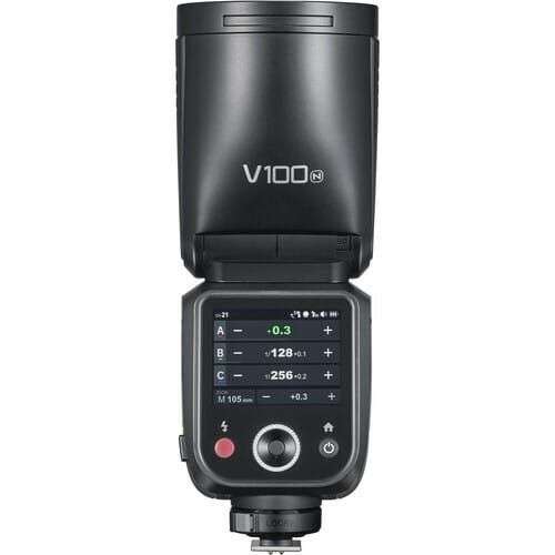 「順豐包郵」Godox 神牛 V100 100W TTL 鋰電池圓頭機頂閃光燈