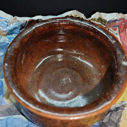 日本大正時期大通燒抹茶碗