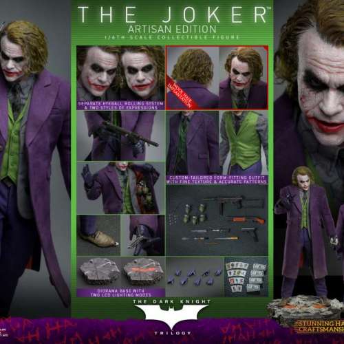 HotToys 會場限量版(小丑(植/膠髮版),黑日,影月,戰蝗號,Mark VII(著甲版)