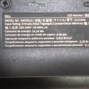 22吋 DELL LED 顯示器 E2214HB 二手VGA+DVI