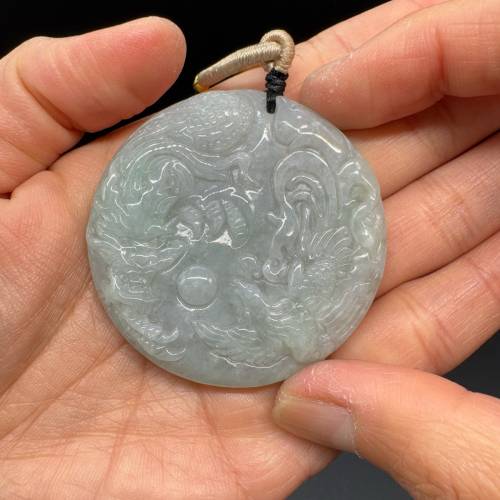 No.252 翡翠龍鳳牌