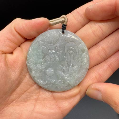 No.252 翡翠龍鳳牌