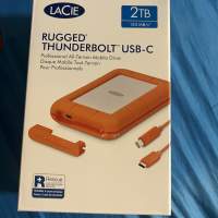 全新Lacie rugged thunderbolt 2 and usb-c 2TB外置硬碟external hard disk（原價$...