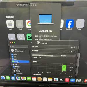 Macbook Pro 2020 intel cpu 已裝雙系統， i5, 8gb ram, 256gb 儲存 功能正常，冇...