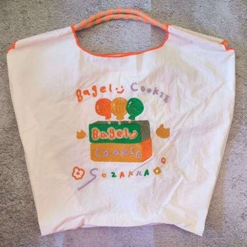 全新 Bagel Cookie Tote Bag 收納袋 購物袋 環保袋