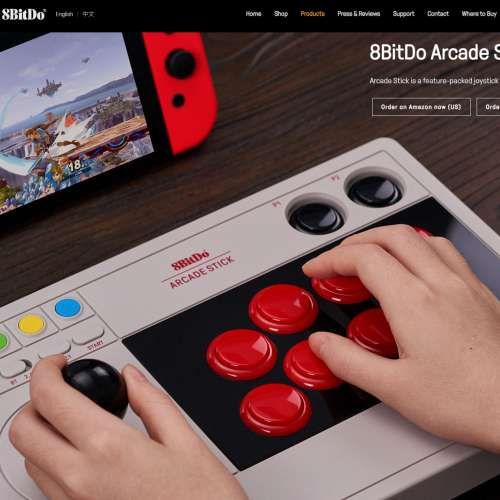 8Bitdo 八位堂 Switch/ PC Arcade Stick 街機大手掣 控制器 ( 只開箱試機/ 無用過/ ...