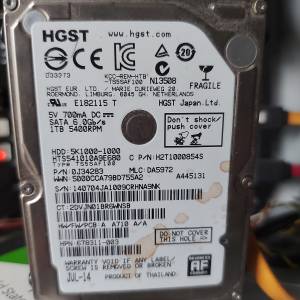 Hitachi 日立 Travelstar 5K1000 2.5-inch 5100rpm SATA3 Hard Disk 1TB