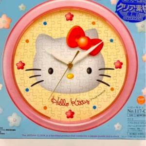 全新日本Sanrio hello kitty 砌圖鐘