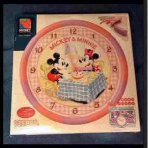 全新日本disney 砌圖鐘