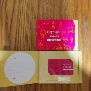 Citysuper / Log-on Gift Card 合共600元