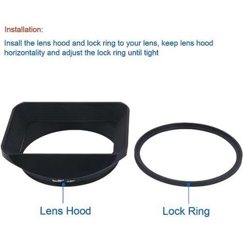 Lens Hood With B60 -67 Ring  - Carl Zeiss Makro-Planar T* 135mm F/5.6 Bellows CF