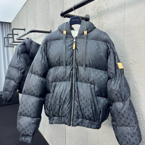 Louis Vuitton滑雪🎿系列暗紋滿印羽絨服外套🧥