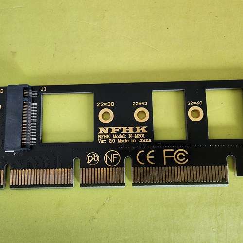 PCIe NVMe SSD轉PCIe 4.0 轉接卡 綠燈版 ( 清件價 )