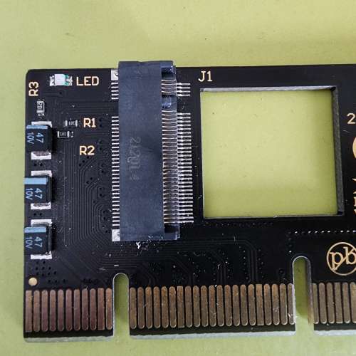 PCIe NVMe SSD轉PCIe 4.0 轉接卡 綠燈版 ( 清件價 )