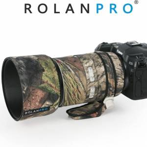 ROLANPRO Lens Coat Green Jungle Camo Rain Cover For Canon RF 70-200mm F2.8 L