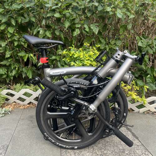2025 最新款超輕版 ACEOFFIX C5 5速 / 7速 碳前叉鋁合金折叠車 送前後蛙燈叮叮