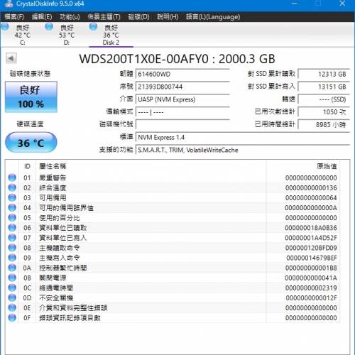 WD Black SN850 2TB nvme pcie 4.0 ssd