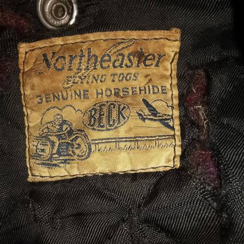 50s beck leather jacket Size S