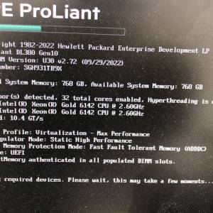 HPE ProLiant DL380 Gen10 Server 6142 CPU*2 32C/64T 768GBRAM P816I-a+E208I-P 雙...