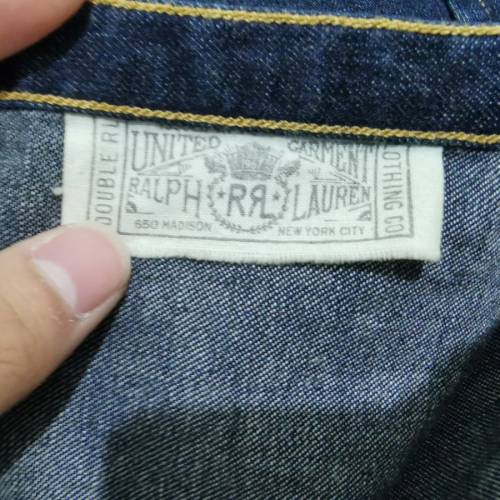 rrl  藍染 西部風格襯衫 size S