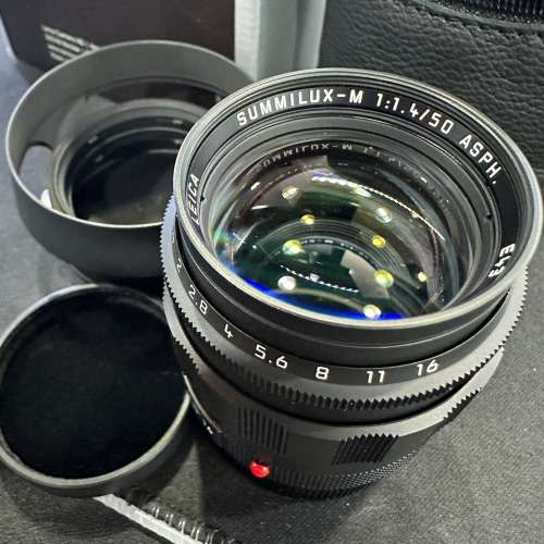 收藏級 99% Leica 50mm F1.4 ASPH Black Chrome Typ 11715 50 1.4