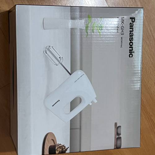白色全新 Panasonic 手提打蛋器 hand mixer (MK-GH3)