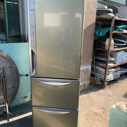 日立二手 三門雪櫃 RS-32E 香檳金色  可自動製冰 超新淨 價錢包送貨及即日安裝