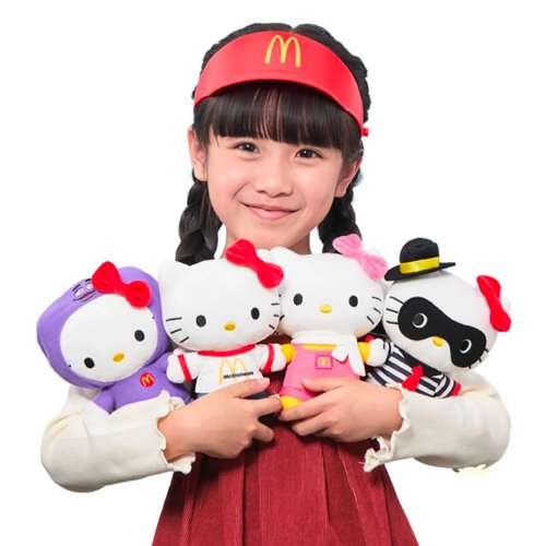 全新 2025 現貨 麥當勞50週年 x Hello Kitty 復刻版毛公仔套裝 Mcdonald