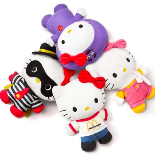 全新 2025 現貨 麥當勞50週年 x Hello Kitty 復刻版毛公仔套裝 Mcdonald