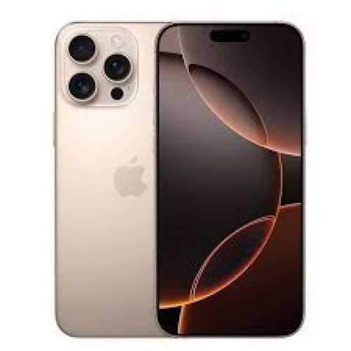 全新連紙袋 iPhone 16 Pro Max 512GB 沙漠金 鈦金屬色 全新香港原廠保養12個月 旗艦...