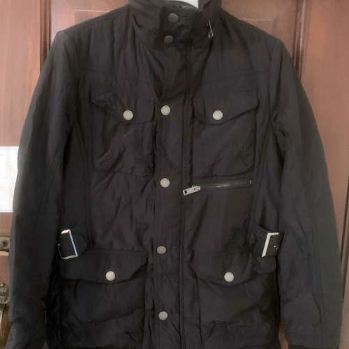 英國名牌Burberry M Size 男裝夾棉卡曲外套 (黑色外套) 清屋出售 HK$298.00
