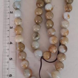 翡翠A玉14mm24寸珠串，福祿壽多色 ，圓滑好水頭。no.D17.1.25。