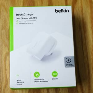 Belkin BoostCharge USB-C PD 3.0 PPS 30W 家用式充電器