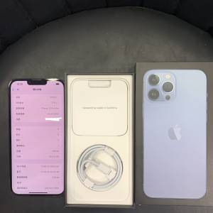 99%New iPhone 13 Pro Max 256GB 藍色 香港行貨 電池94% 全套有盒有配件 自用首選超值