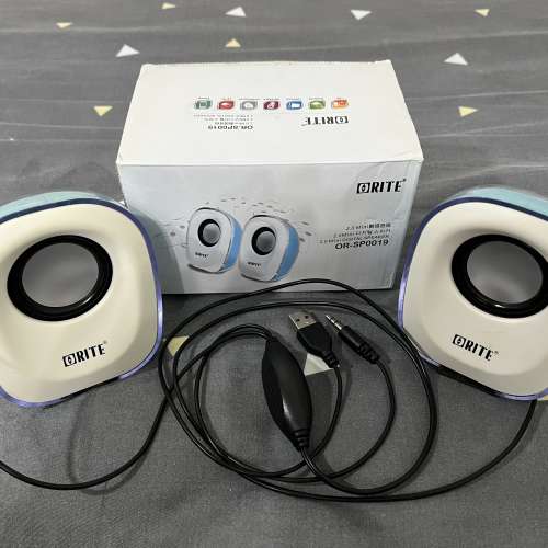 85% 新 ORITE OR-SP0019 2.0 mini digital speaker 數碼喇叭